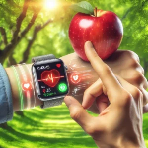 "Smartwatch monitorando sinais vitais, destacando suas funcionalidades de saúde, como monitoramento de batimentos cardíacos e alertas de emergência, em um artigo sobre como os smartwatches estão ajudando a salvar vidas."